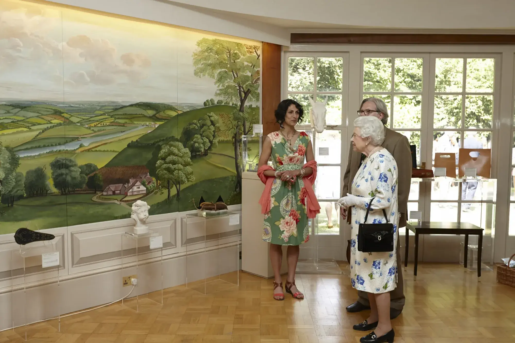 A portfolio plate of Melissa's commissioned work for Buckingham Palace