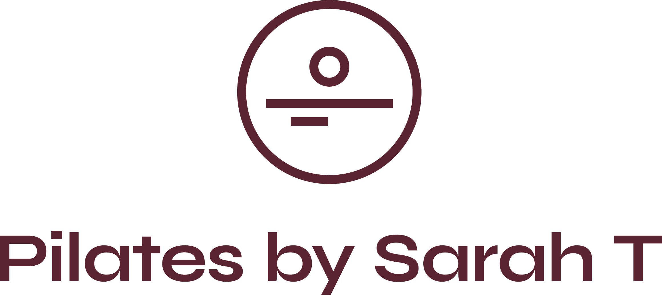 Pilates by Sarah T. primary logo lockup