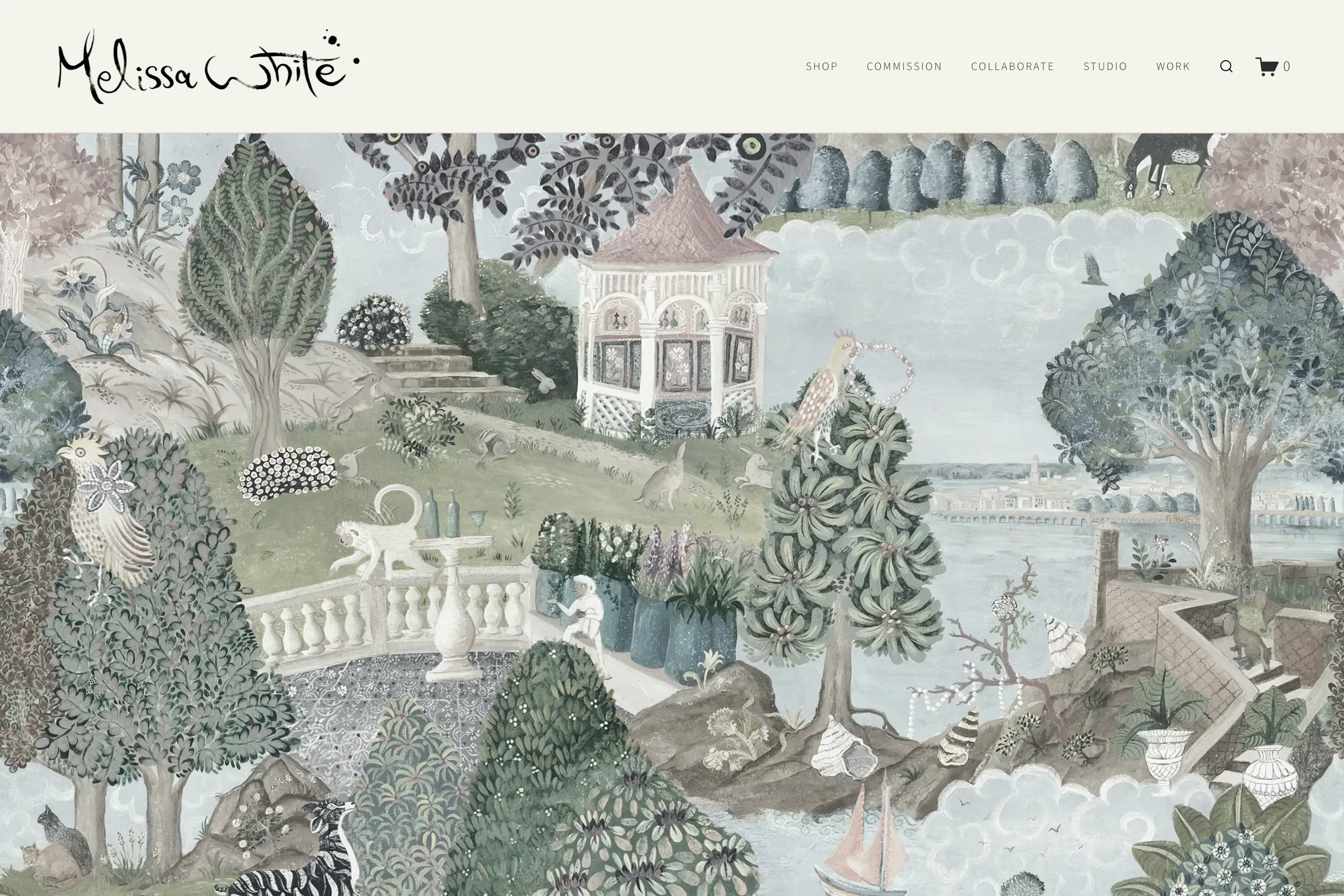 Brand identity for Melissa White, heritage muralist in Hastings
